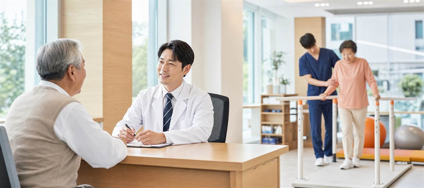 다움요양병원 진료과목 상담 및 재활치료 이미지